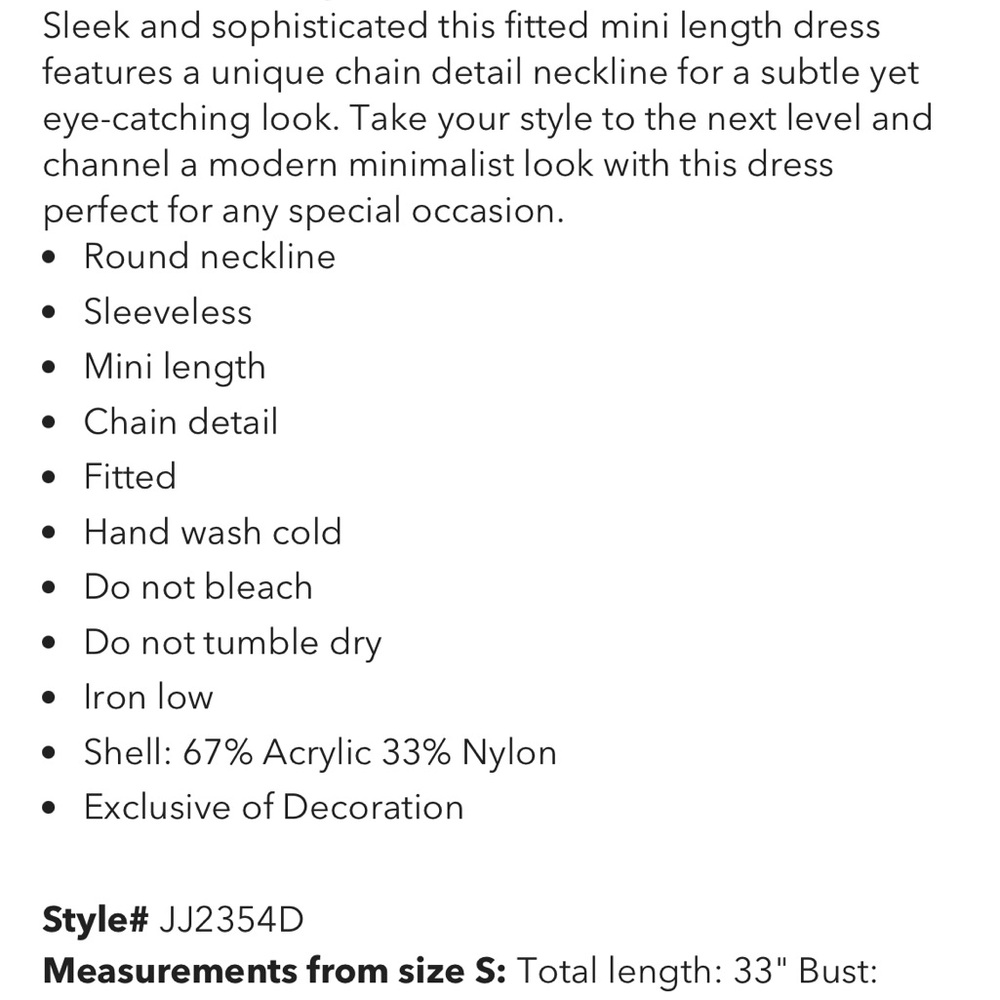 NEW Endless Rose Chain Detail Cornflower Scoop Neck Knit Mini Dress - Picture 8 of 8